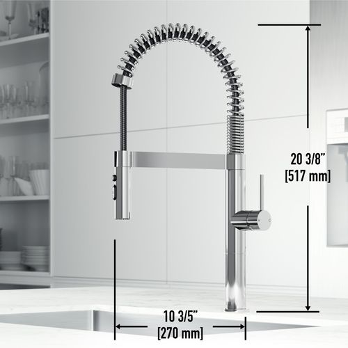 Main product image of Edison Pro Single Handle Pull-Down Kitchen Faucet (Chrome), VG02052CH