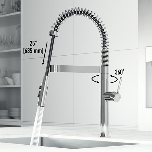 Main product image of Edison Pro Single Handle Pull-Down Kitchen Faucet (Chrome), VG02052CH