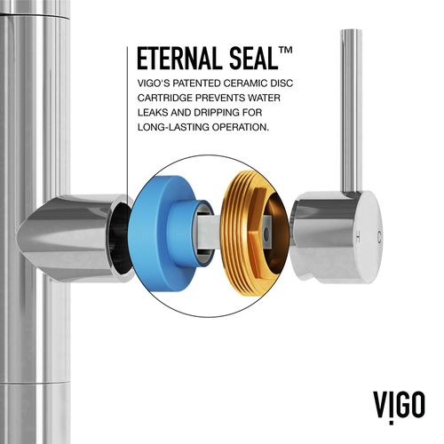 Main product image of Edison Pro Single Handle Pull-Down Kitchen Faucet (Chrome), VG02052CH