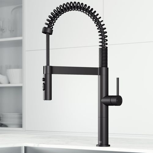 Main product image of Edison Pro Single Handle Pull-Down Kitchen Faucet (Matte Black), VG02052MB