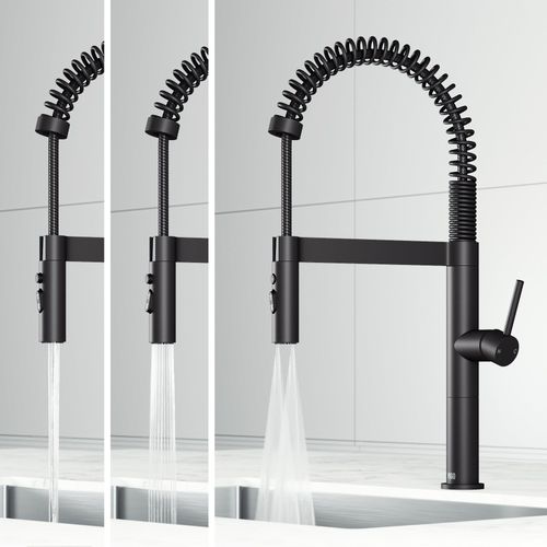 Main product image of Edison Pro Single Handle Pull-Down Kitchen Faucet (Matte Black), VG02052MB