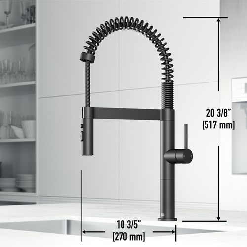 Main product image of Edison Pro Single Handle Pull-Down Kitchen Faucet (Matte Black), VG02052MB