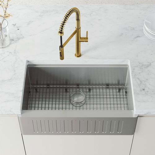 Main product image of Edison Pro Single Handle Pull-Down Kitchen Faucet (Matte Brushed Gold), VG02052MG