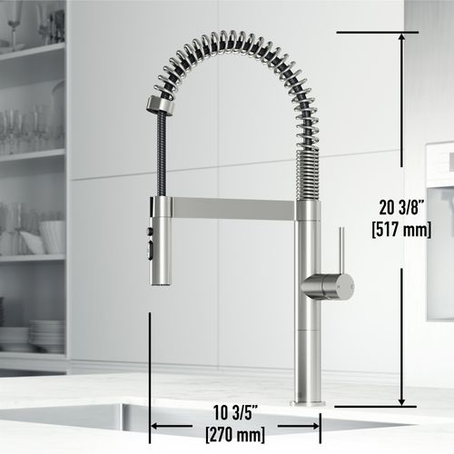 Main product image of Edison Pro Single Handle Pull-Down Kitchen Faucet (Stainless Steel), VG02052ST