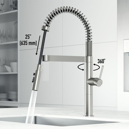 Main product image of Edison Pro Single Handle Pull-Down Kitchen Faucet (Stainless Steel), VG02052ST