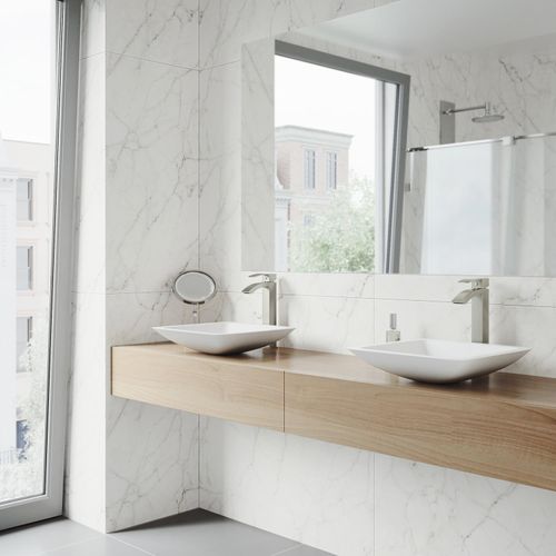 Main product image of Duris Single Handle Bathroom Vessel Faucet (Brushed Nickel), VG03007BN