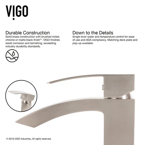 Main product image of Duris Single Handle Bathroom Vessel Faucet (Brushed Nickel), VG03007BN