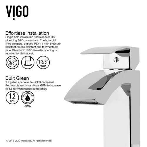 Main product image of Duris Single Handle Bathroom Vessel Faucet (Chrome), VG03007CH