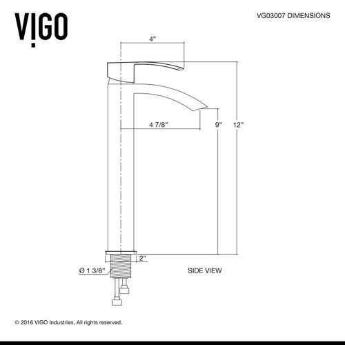 Main product image of Duris Single Handle Bathroom Vessel Faucet (Chrome), VG03007CH