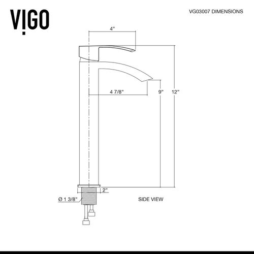 Main product image of Duris Single Handle Bathroom Vessel Faucet (Matte Black), VG03007MB