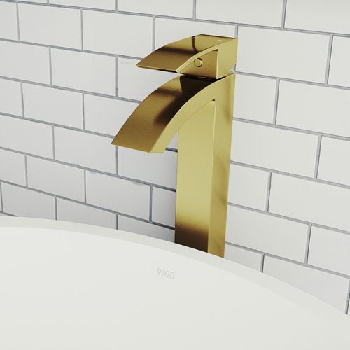 Main product image of Duris Single Handle Bathroom Vessel Faucet (Matte Brushed Gold), VG03007MG