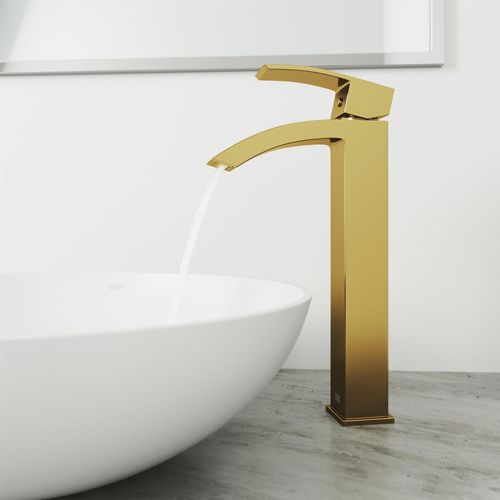 Main product image of Duris Single Handle Bathroom Vessel Faucet (Matte Brushed Gold), VG03007MG