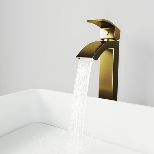 Main product image of Duris Single Handle Bathroom Vessel Faucet (Matte Brushed Gold), VG03007MG