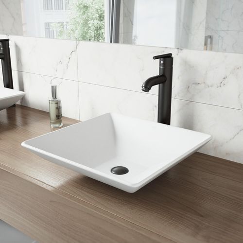 Main product image of Seville Single Handle Bathroom Vessel Faucet (Matte Black), VG03009MB
