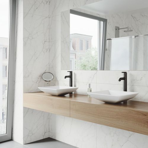 Main product image of Seville Single Handle Bathroom Vessel Faucet (Matte Black), VG03009MB