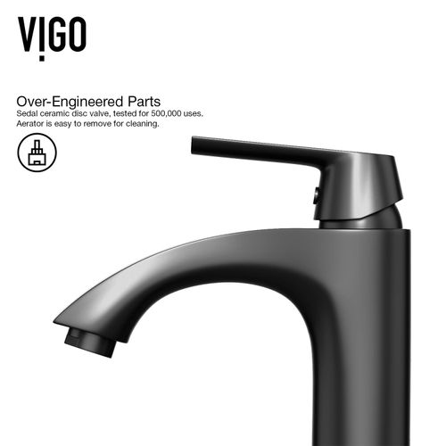 Main product image of Linus Single Handle Bathroom Vessel Faucet (Matte Black), VG03013MB