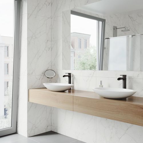 Main product image of Niko Single Handle Bathroom Vessel Faucet w/ Pop-Up Drain (Antique Rubbed Bronze), VG03024ARB2
