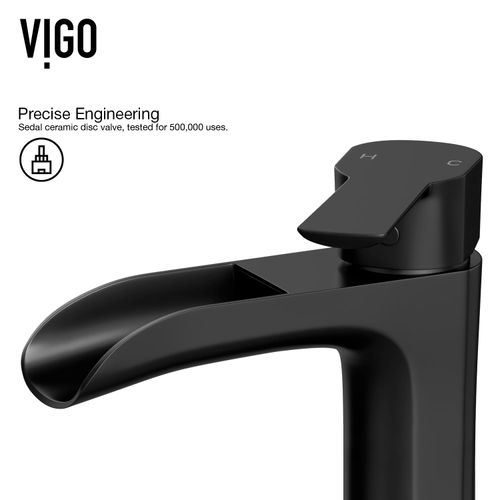 Main product image of Niko Single Handle Bathroom Vessel Faucet (Matte Black), VG03024MB