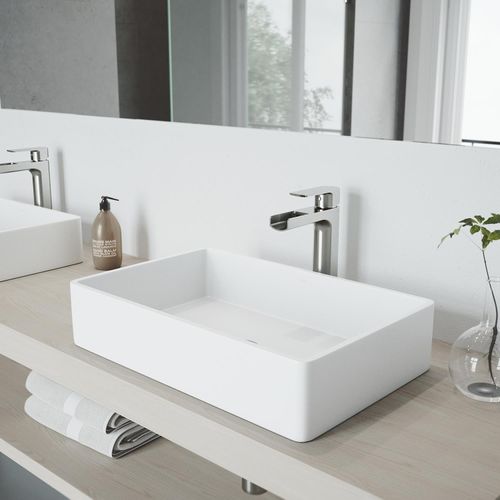 Main product image of Amada Single Handle Bathroom Vessel Faucet (Brushed Nickel), VG03026BN