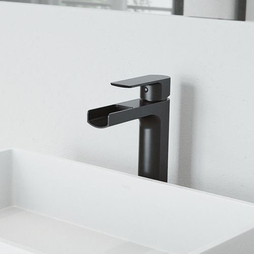 Main product image of Amada Single Handle Bathroom Vessel Faucet (Matte Black), VG03026MB