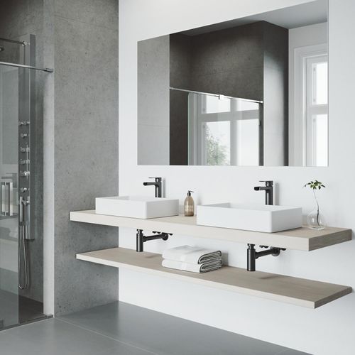 Main product image of Amada Single Handle Bathroom Vessel Faucet (Matte Black), VG03026MB