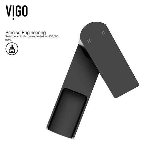 Main product image of Amada Single Handle Bathroom Vessel Faucet (Matte Black), VG03026MB