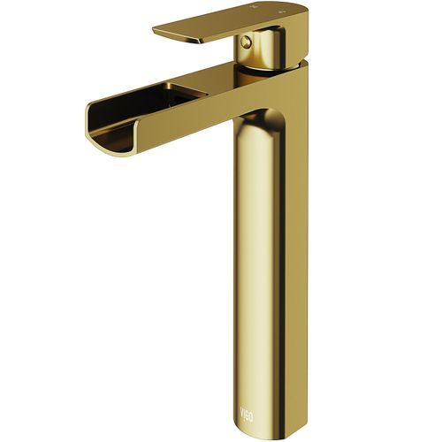 Main product image of Amada Single Handle Bathroom Vessel Faucet (Matte Brushed Gold), VG03026MG