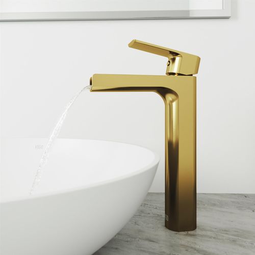 Main product image of Amada Single Handle Bathroom Vessel Faucet (Matte Brushed Gold), VG03026MG