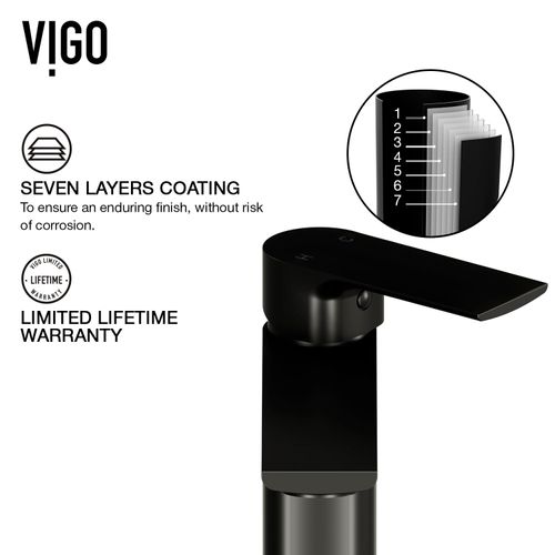 Main product image of Norfolk Single Handle Bathroom Vessel Faucet (Matte Black), VG03027MB
