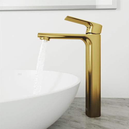 Main product image of Norfolk Single Handle Bathroom Vessel Faucet (Matte Brushed Gold), VG03027MG