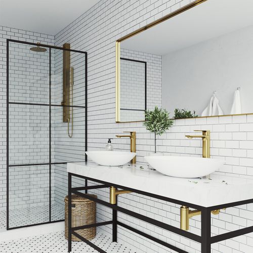 Main product image of Norfolk Single Handle Bathroom Vessel Faucet (Matte Brushed Gold), VG03027MG