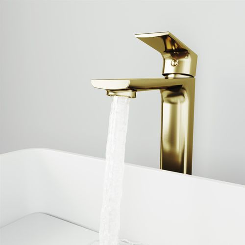 Main product image of Norfolk Single Handle Bathroom Vessel Faucet (Matte Brushed Gold), VG03027MG