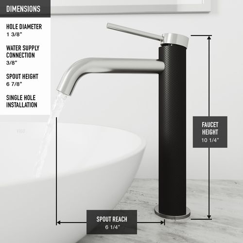Main product image of Lexington Single Handle Bathroom Vessel Faucet (Brushed Nickel)