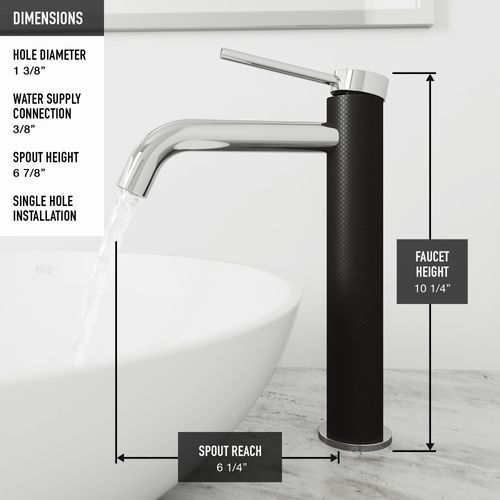 Main product image of Lexington Single Handle Bathroom Vessel Faucet (Chrome), VG03028CH