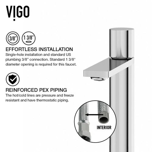 Main product image of Gotham Single Handle Bathroom Vessel Faucet (Chrome), VG03029CH