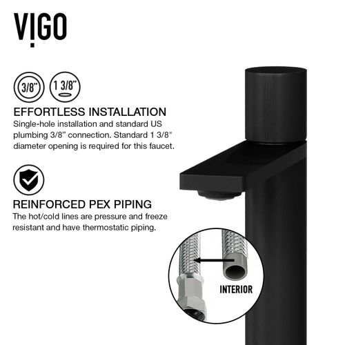 Main product image of Gotham Single Handle Bathroom Vessel Faucet (Matte Black), VG03029MB