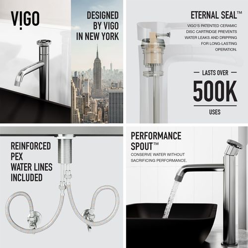 Main product image of Cass Single Handle Bathroom Vessel Faucet (Brushed Nickel), VG03030BN