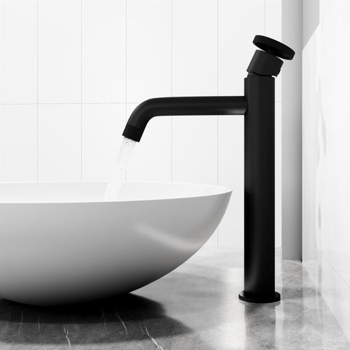 Main product image of Cass Single Handle Bathroom Vessel Faucet (Matte Black), VG03030MB