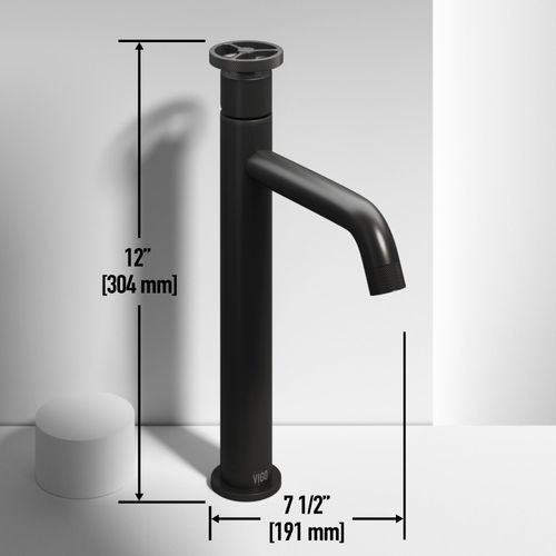 Main product image of Cass Single Handle Bathroom Vessel Faucet (Matte Black), VG03030MB