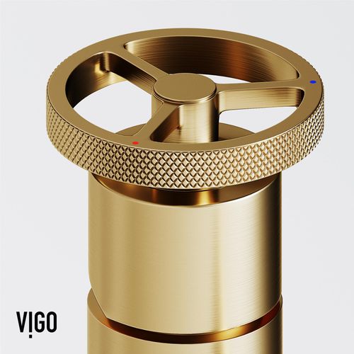Main product image of Cass Single Handle Bathroom Vessel Faucet (Matte Brushed Gold), VG03030MG