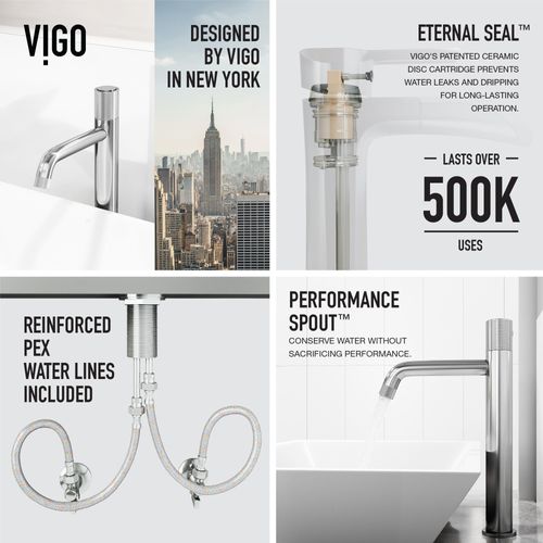 Main product image of Apollo 12" Button Operated Bathroom Faucet (Chrome), VG03031CH