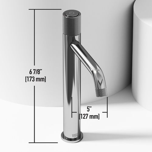 Main product image of Apollo 12" Button Operated Bathroom Faucet (Chrome), VG03031CH