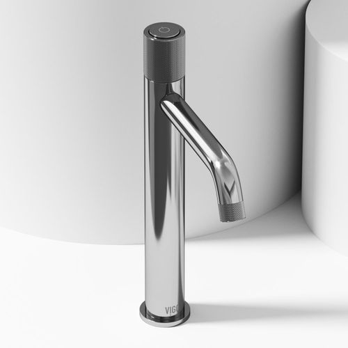 Main product image of Apollo 12" Button Operated Bathroom Faucet (Chrome), VG03031CH