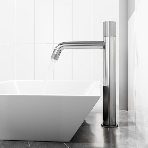 Main product image of Apollo 12" Button Operated Bathroom Faucet (Chrome), VG03031CH