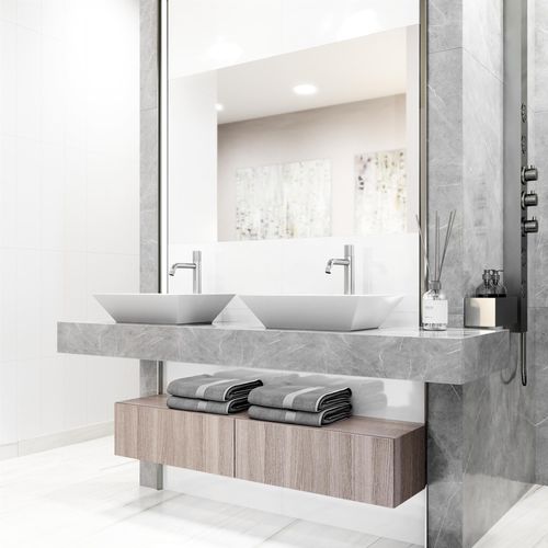 Main product image of Apollo 12" Button Operated Bathroom Faucet (Chrome), VG03031CH