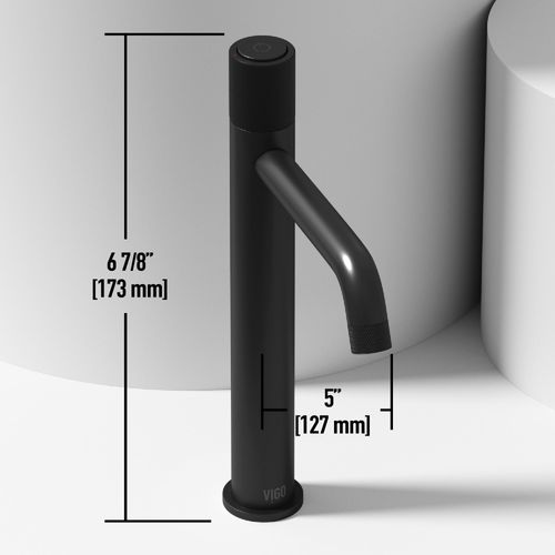 Main product image of Apollo Button Operated Bathroom Vessel Faucet (Matte Black), VG03031MB