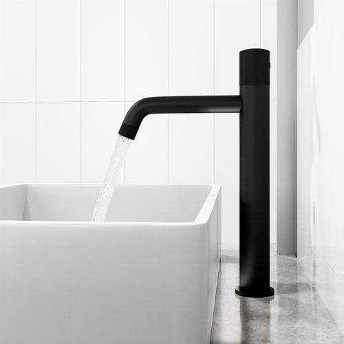 Main product image of Apollo Button Operated Bathroom Vessel Faucet (Matte Black), VG03031MB