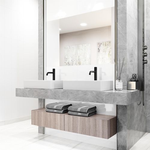 Main product image of Apollo Button Operated Bathroom Vessel Faucet (Matte Black), VG03031MB