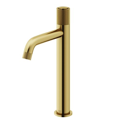 Main product image of Apollo Button Operated Bathroom Vessel Faucet (Matte Brushed Gold), VG03031MG