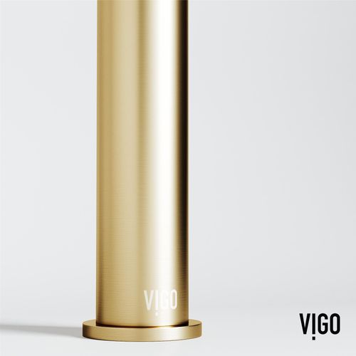 Main product image of Apollo Button Operated Bathroom Vessel Faucet (Matte Brushed Gold), VG03031MG